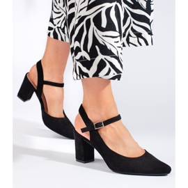 Stylové dámské černé lodičky Sergio Leone černá 1