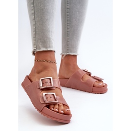 Dámské hladké žabky ZAXY HH285156 Dirty Pink růžový 1