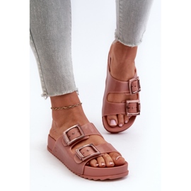 Dámské hladké žabky ZAXY HH285156 Dirty Pink růžový 2