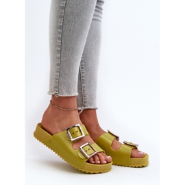 Dámské hladké skluzavky ZAXY LL285077 Lime zelená 2 Dámské hladké skluzavky ZAXY LL285077 Lime zelená 2