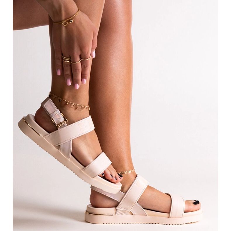 Béžové sportovní sandály Big Star LL274941 béžový 1