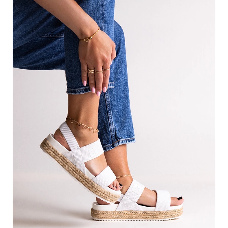 Bílé sandály Big Star LL274857 bílý 2