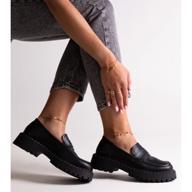 Černé kožené boty Big Star LL274458 černá 1 Černé kožené boty Big Star LL274458 černá 1