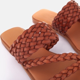 Marco Shoes Romské žabky hnědý 2