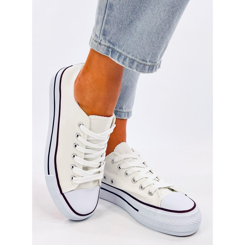 Klasické dámské tenisky Fargis White bílý 2