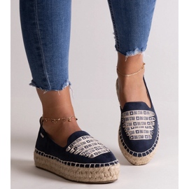 Námořnické modré espadrilky Big Star JJ274889 modrý 1 Námořnické modré espadrilky Big Star JJ274889 modrý 1
