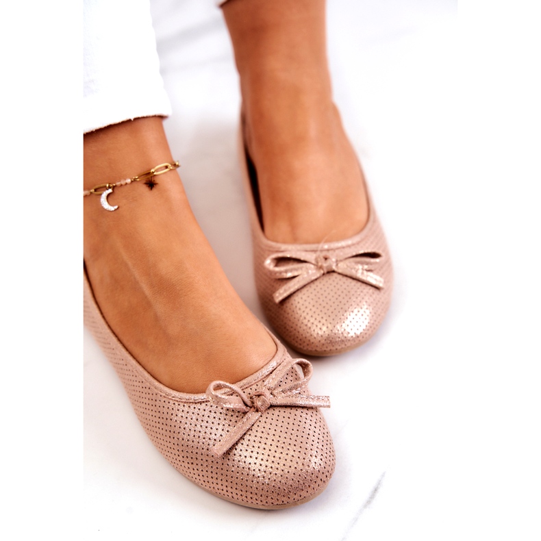 Evento Dámské klasické balerínky, profilovaná stélka, růžová růžový 4 Evento Dámské klasické balerínky, profilovaná stélka, růžová růžový 4