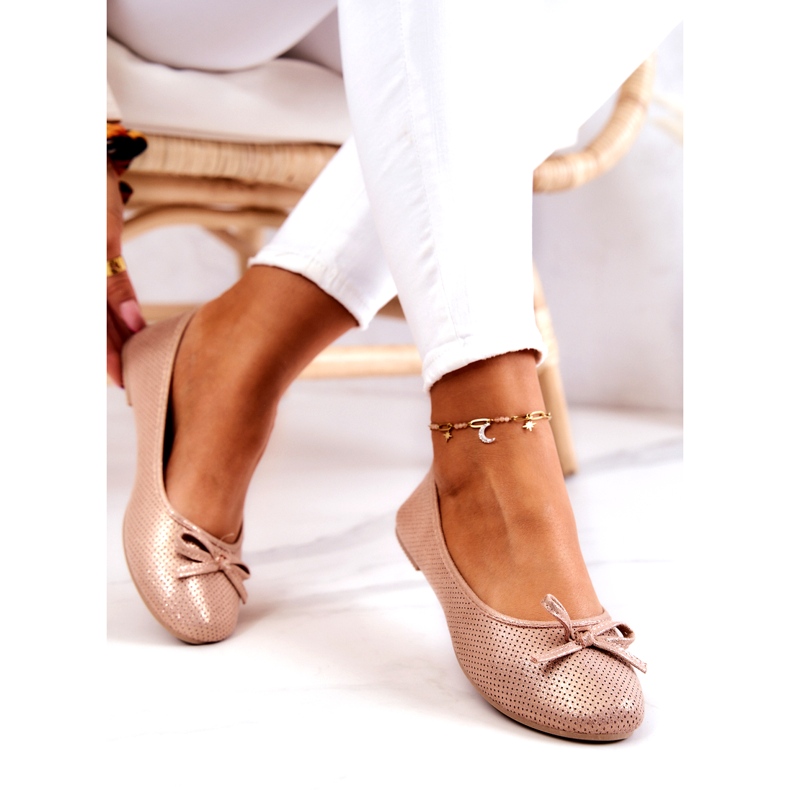 Evento Dámské klasické balerínky, profilovaná stélka, růžová růžový 3 Evento Dámské klasické balerínky, profilovaná stélka, růžová růžový 3