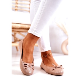 Evento Dámské klasické balerínky, profilovaná stélka, růžová růžový 2 Evento Dámské klasické balerínky, profilovaná stélka, růžová růžový 2