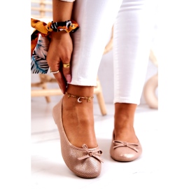 Evento Dámské klasické balerínky, profilovaná stélka, růžová růžový 1 Evento Dámské klasické balerínky, profilovaná stélka, růžová růžový 1