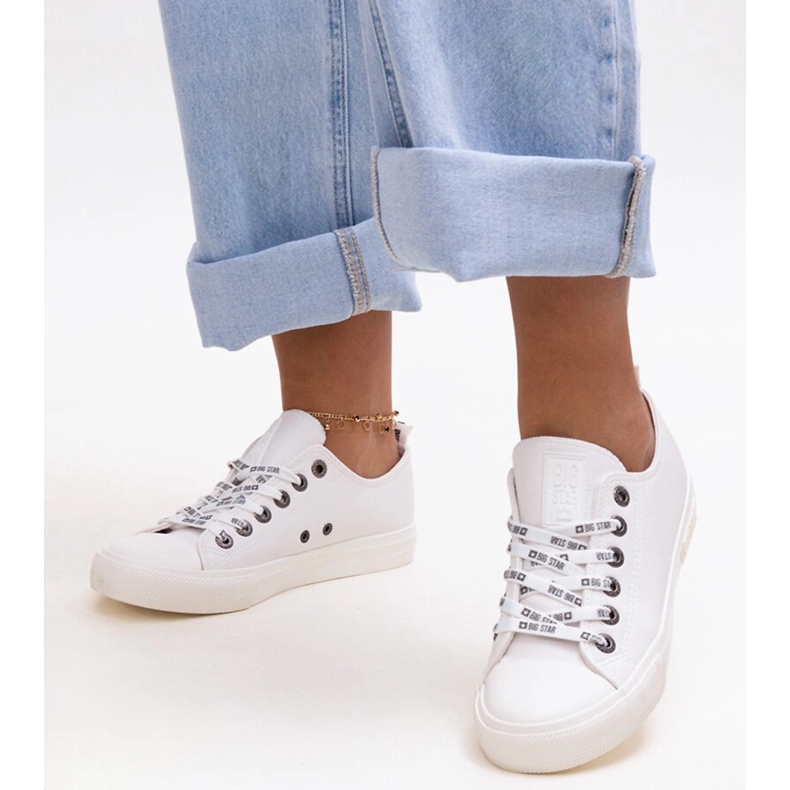 Bílé eko kožené tenisky Big Star KK274105 bílý 1