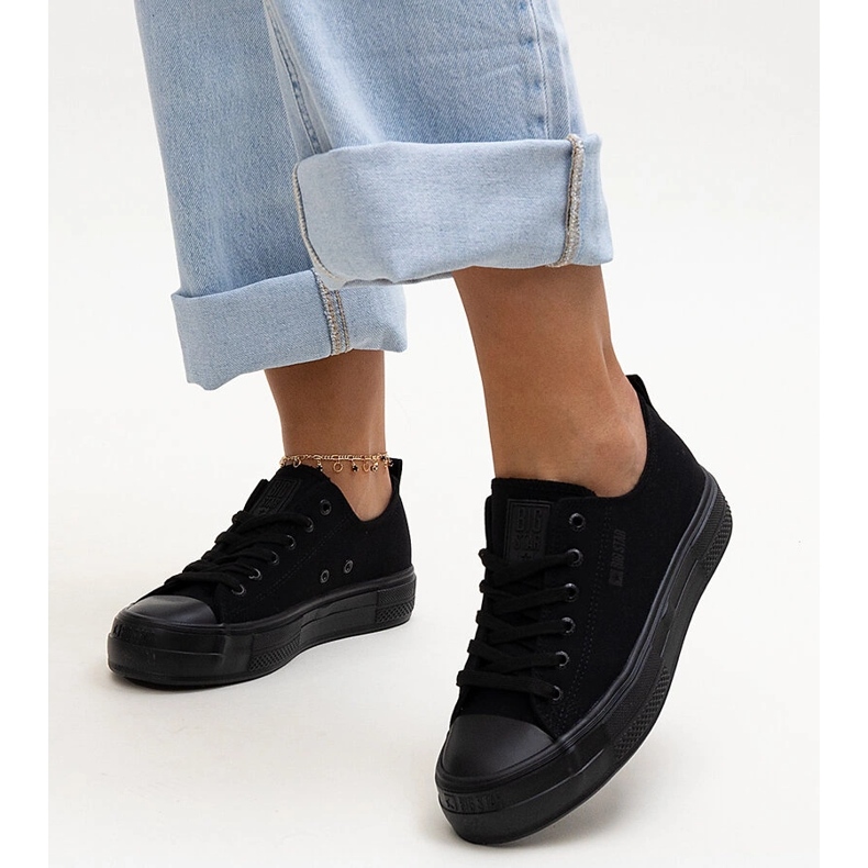 Černé látkové tenisky Big Star NN274852 černá 1