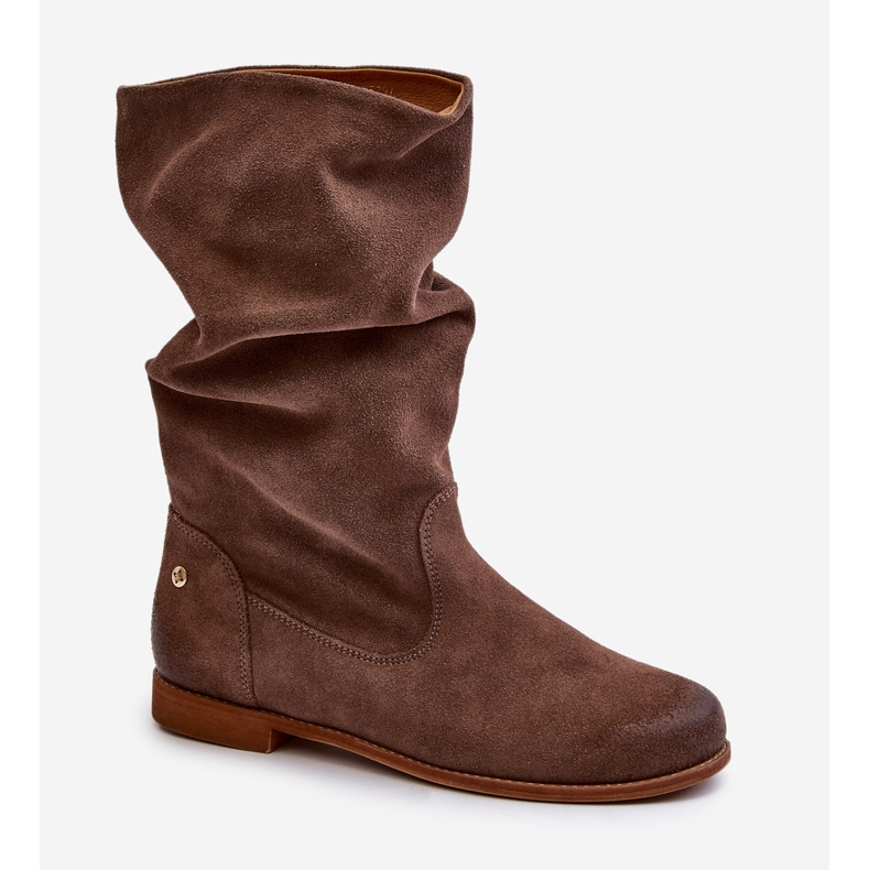 Dámské semišové boty Maciejka 05057-14 Hnědá hnědý 1