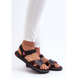 Vonné ploché sandály ZAXY JJ285011 Black černý 2