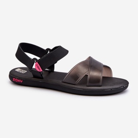 Vonné ploché sandály ZAXY JJ285011 Black černá 1