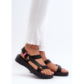 Vonné sandály na suchý zip ZAXY LL285062 Black černý 2