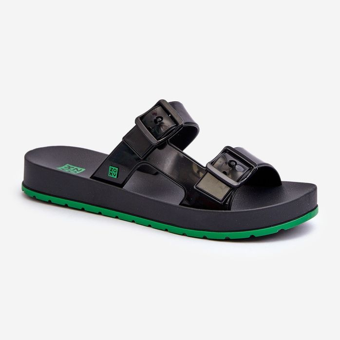 ZAXY LL285073 Dámské ploché žabky černé černý 1