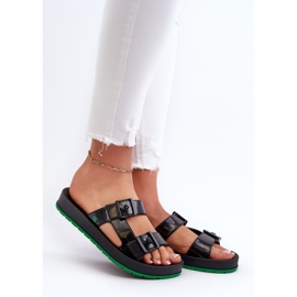 ZAXY LL285073 Dámské ploché žabky černé černá 2