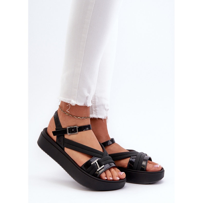 Voňavé dámské sandály na platformě ZAXY LL285064 Black černý 2