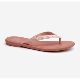 Dámské ploché flexibilní žabky ZAXY JJ285298 Růžové růžový 1