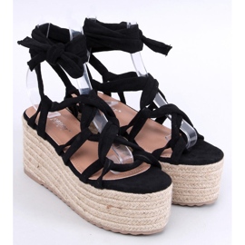 Platformové espadrilky od Manon Black černý 1
