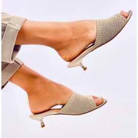 Prolamované kachní žabky Bertini Gold zlatý 1