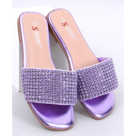 Kamínkové žabky Yanni Purple fialová 1