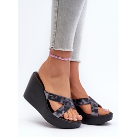 Dámské žabky na klínku 83520 Ipanema High Fashion Slide Fem Black černá 3