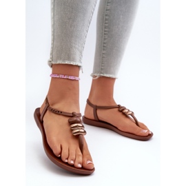 Dámské ploché sandály žabky 83507 Ipanema Class Blow Up Sandal Fem Brown hnědý 2 Dámské ploché sandály žabky 83507 Ipanema Class Blow Up Sandal Fem Brown hnědý 2