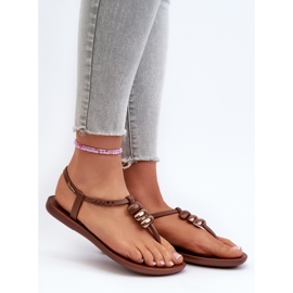 Dámské ploché sandály žabky 83507 Ipanema Class Blow Up Sandal Fem Brown hnědý 1 Dámské ploché sandály žabky 83507 Ipanema Class Blow Up Sandal Fem Brown hnědý 1