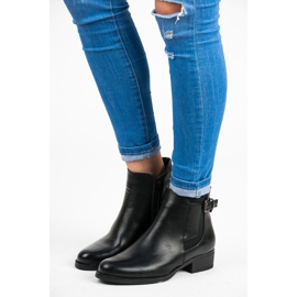 Vices New Collection Černé nízké kozačky černá 1