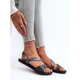 Dámské sandály 82429 Ipanema Vibe Sandal Fem Black and Silver černý 1