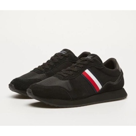 Boty Tommy Hilfiger Hi Vulc Low Stripes Mesh M FM0FM04946BDS černý 1
