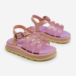 Vonné dětské sandály na suchý zip ZAXY NN385020 Purple fialová 1