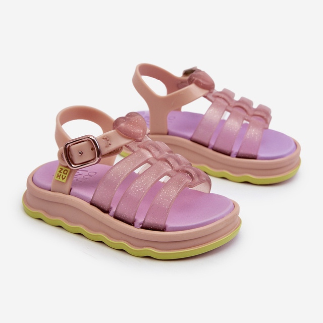 Vonné dětské sandály na suchý zip ZAXY NN385020 Purple fialová 1