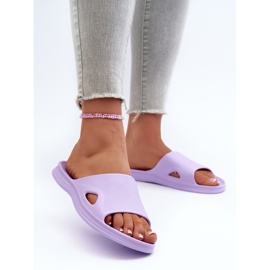 Klasické dámské pantofle Purple Juniria fialová 2