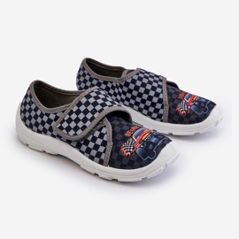 Pohodlné chlapecké pantofle na suchý zip Befado 974Y540 Grey šedá 1