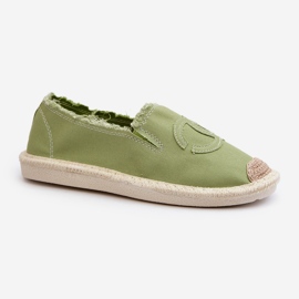 Klasické dámské espadrilky Green Flaure zelená 4