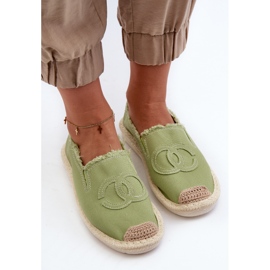 Klasické dámské espadrilky Green Flaure zelená 6