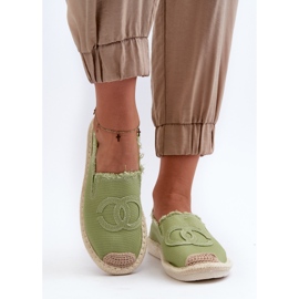 Klasické dámské espadrilky Green Flaure zelená 7