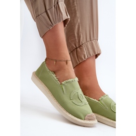 Klasické dámské espadrilky Green Flaure zelená 1