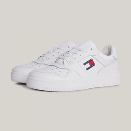 Boty Tommy Hilfiger Retro Basket Ess M EM0EM01395YBR bílý 1 Boty Tommy Hilfiger Retro Basket Ess M EM0EM01395YBR bílý 1