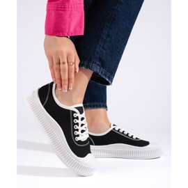 Černé dámské tenisky černá 1