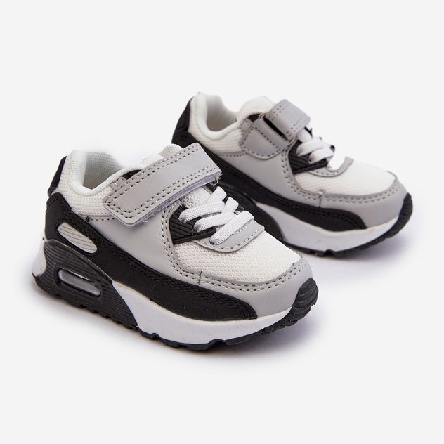 Dětské tenisky na suchý zip Grey Krissandra šedá 1 Dětské tenisky na suchý zip Grey Krissandra šedá 1