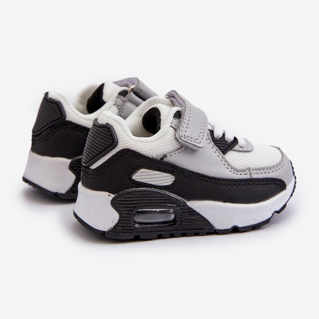 Dětské tenisky na suchý zip Grey Krissandra šedá 2