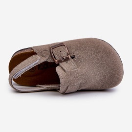 Dětské žabky na korkové platformě Šedá Vulagia 2 Dětské žabky na korkové platformě Šedá Vulagia 2