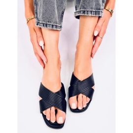 Dámské pantofle Fuzzy Black černý 1