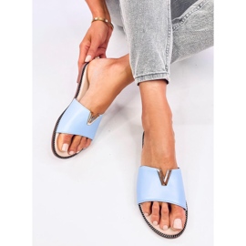 Dámské obličejové pantofle Willow Blue modrý 1