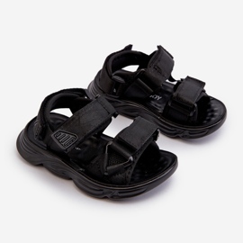 Dětské sandály se zapínáním na suchý zip, Black Orretta černá 1
