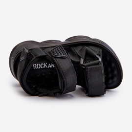 Dětské sandály se zapínáním na suchý zip, Black Orretta černá 2